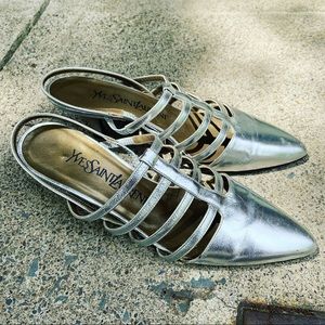 Women’s YSL sling back heels